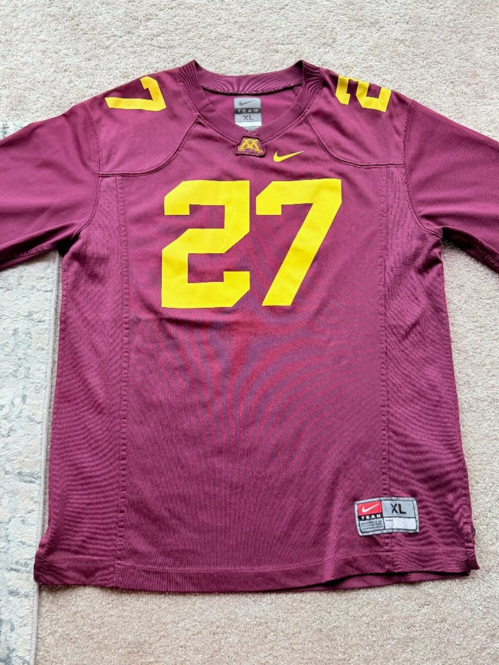 Nike Minnesota Golden Gophers #27 Youth Jersey - Size XL